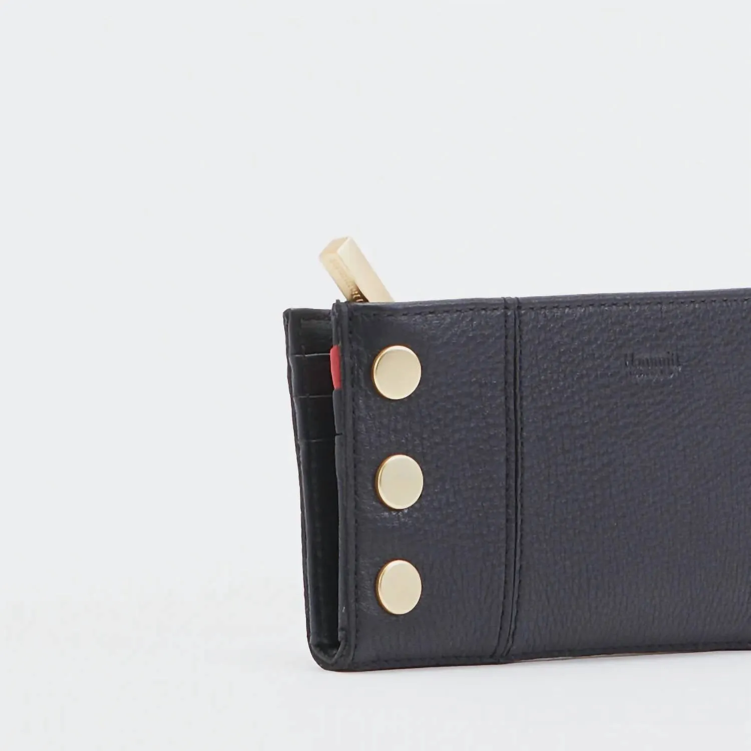110 North Wallet In Black/brushed Gold