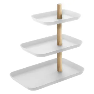 3-Tiered Accessory Stand with Rotatable Trays
