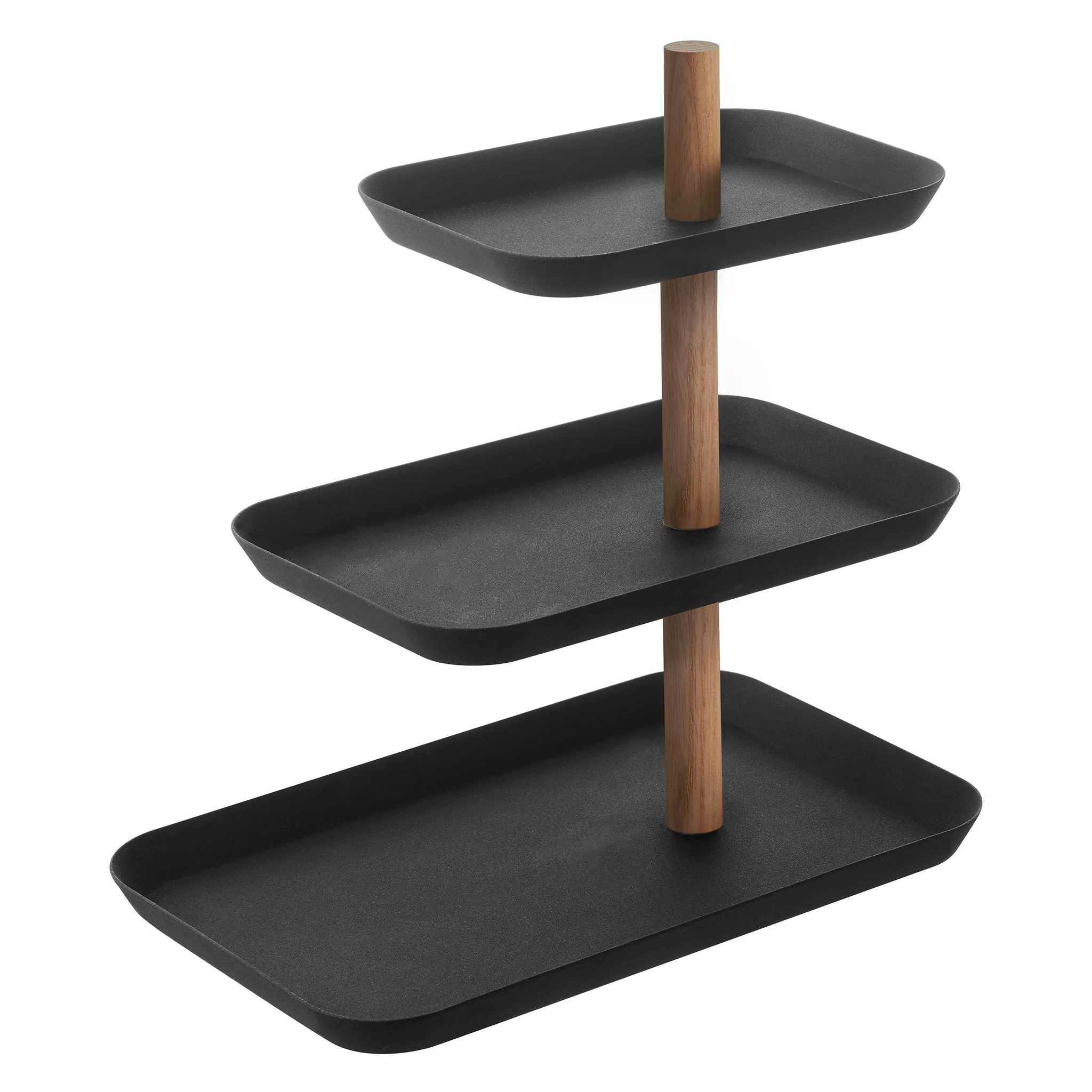 3-Tiered Accessory Stand with Rotatable Trays