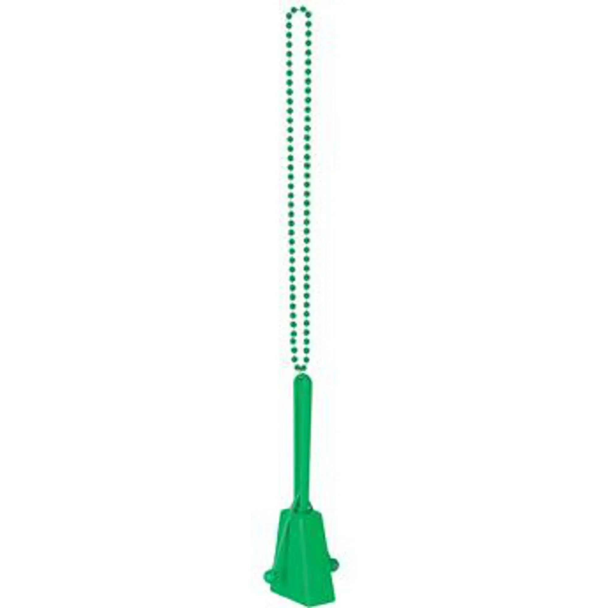 36" Green Beads With Clackers