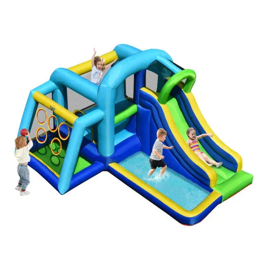 5-in-1 Kids Inflatable Climbing Bounce House without Blower