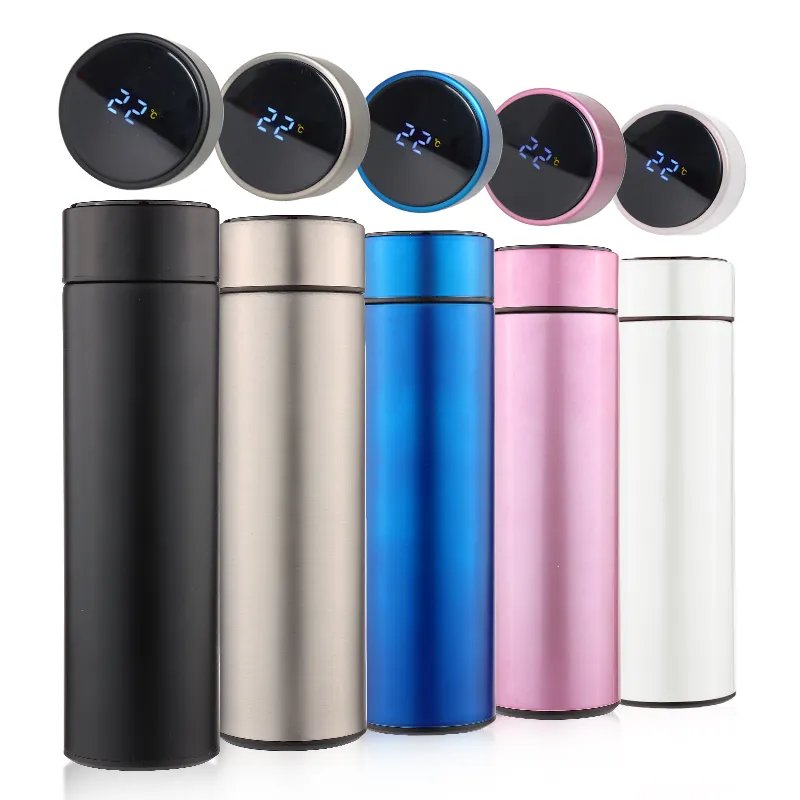 500ML Temperature Display 304sus Stainless Steel Water Bottle