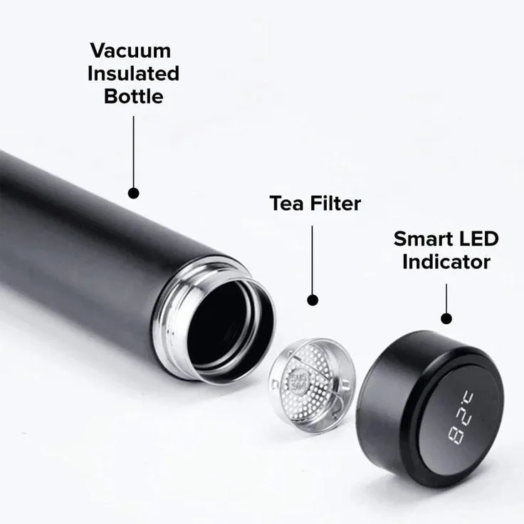 500ML Temperature Display 304sus Stainless Steel Water Bottle