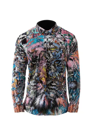 Abstract Artisan Cotton Men's Casual Shirt
