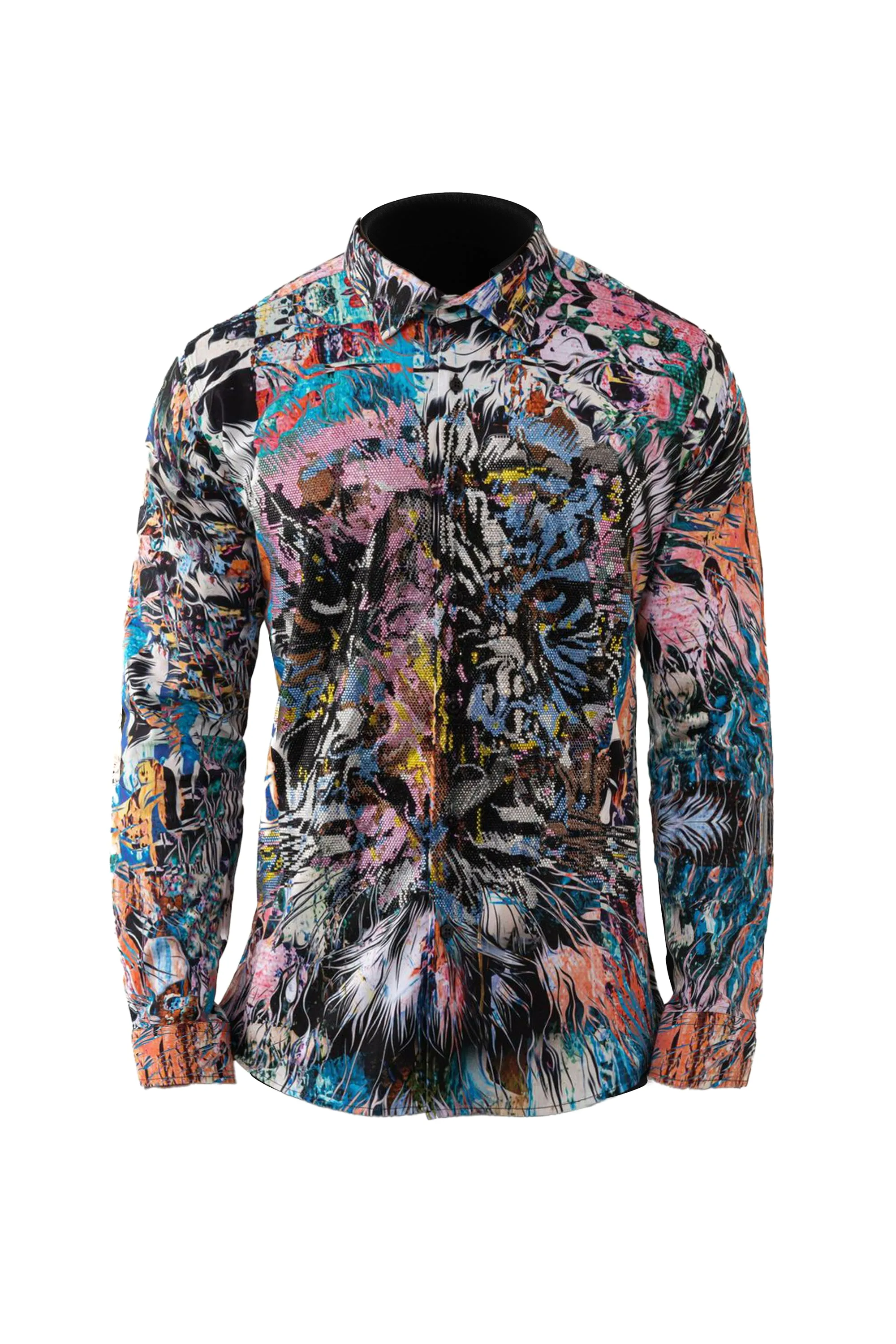 Abstract Artisan Cotton Men's Casual Shirt