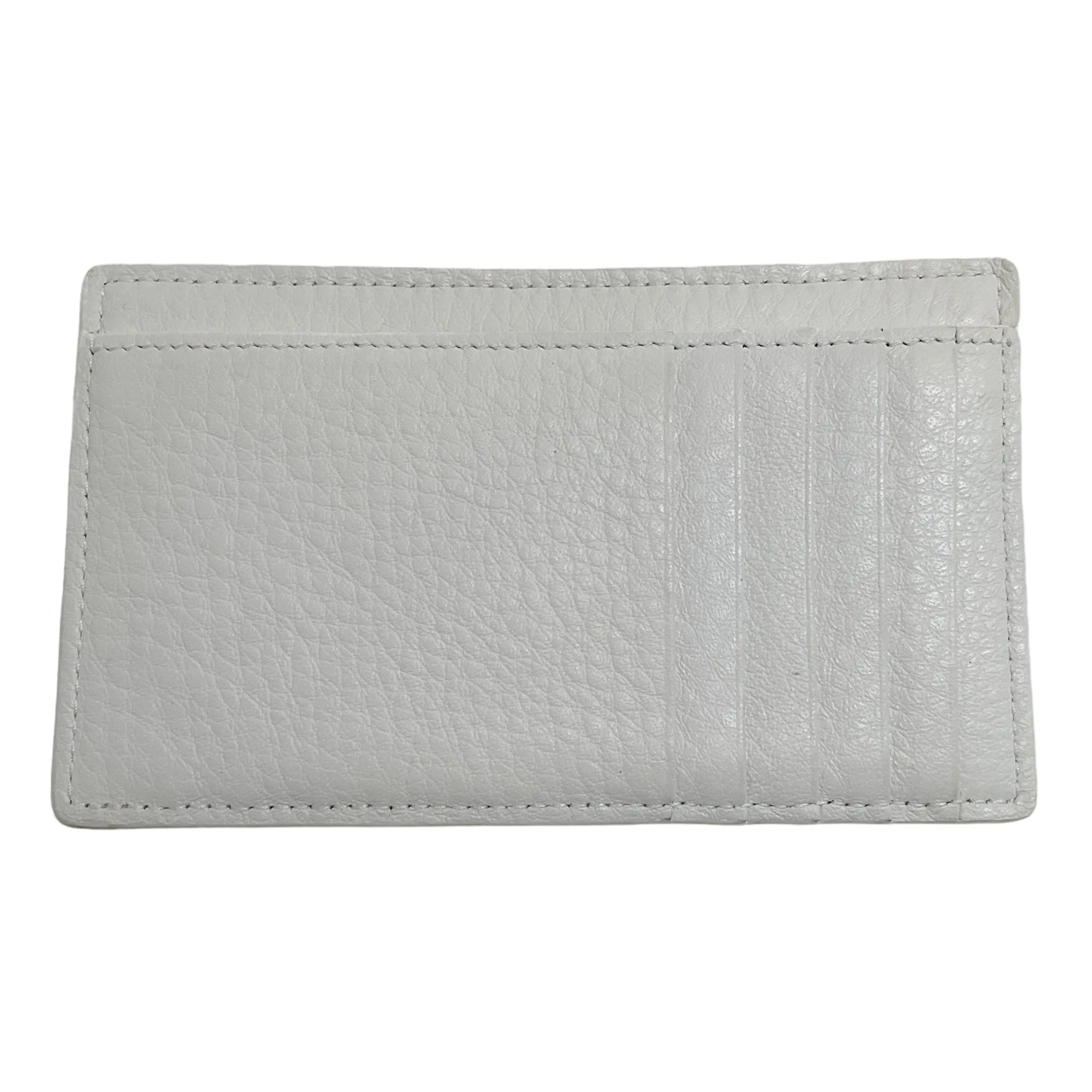 Balenciaga Ivory Leather Card Case