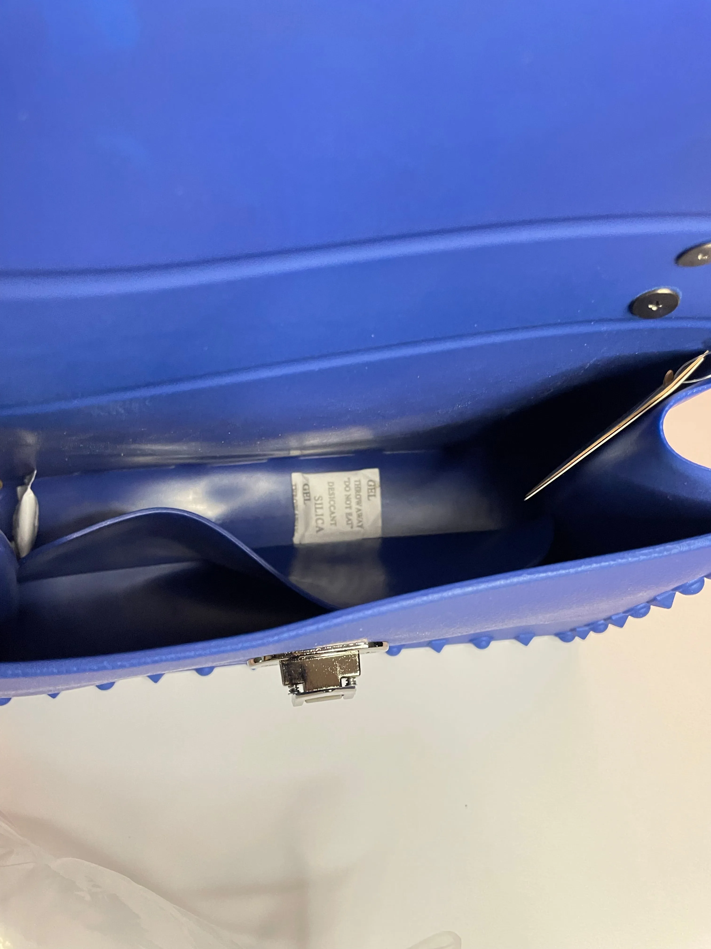 Blue A Bag Top Handle Bag