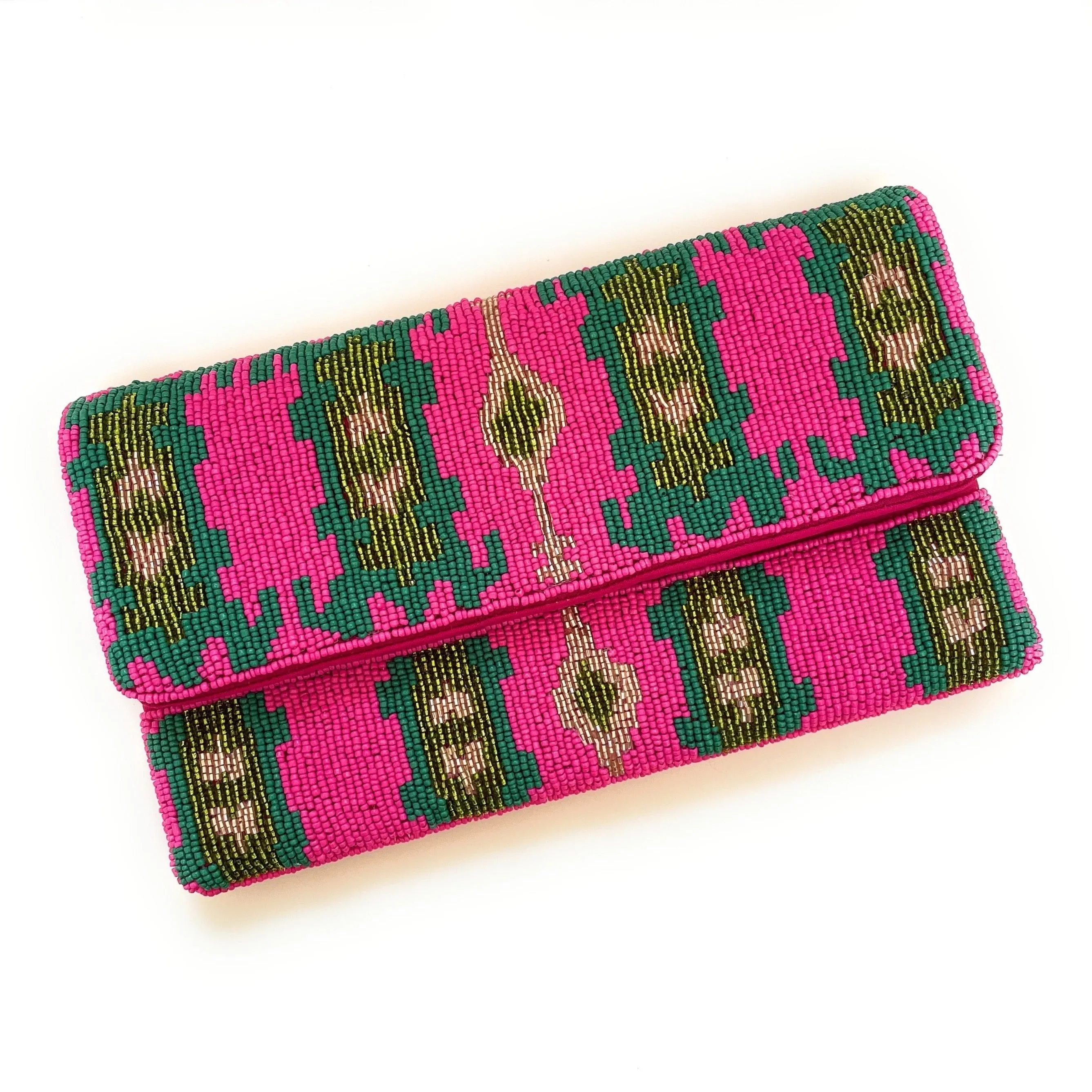 Bohemian Beaded Clutch Purse
