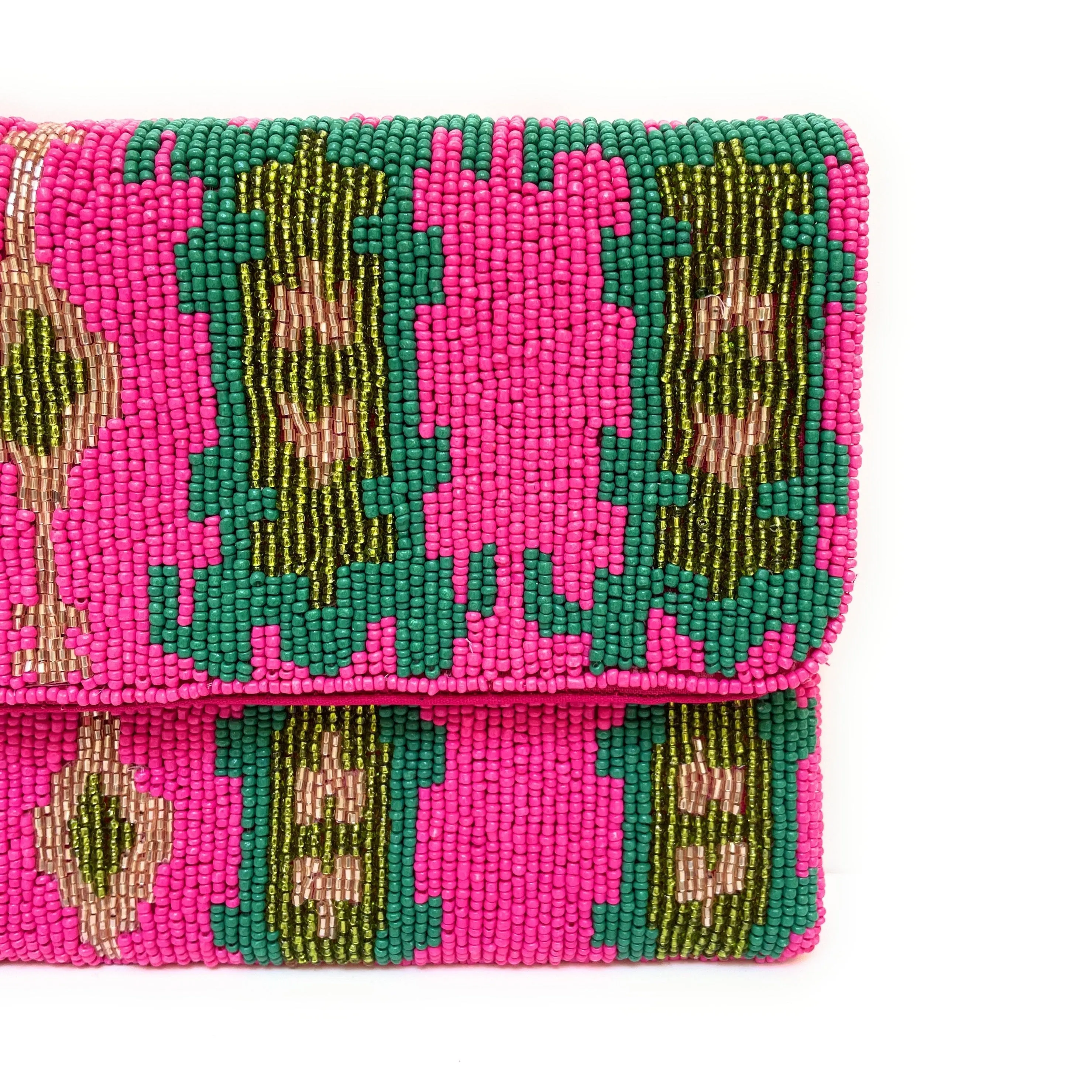 Bohemian Beaded Clutch Purse