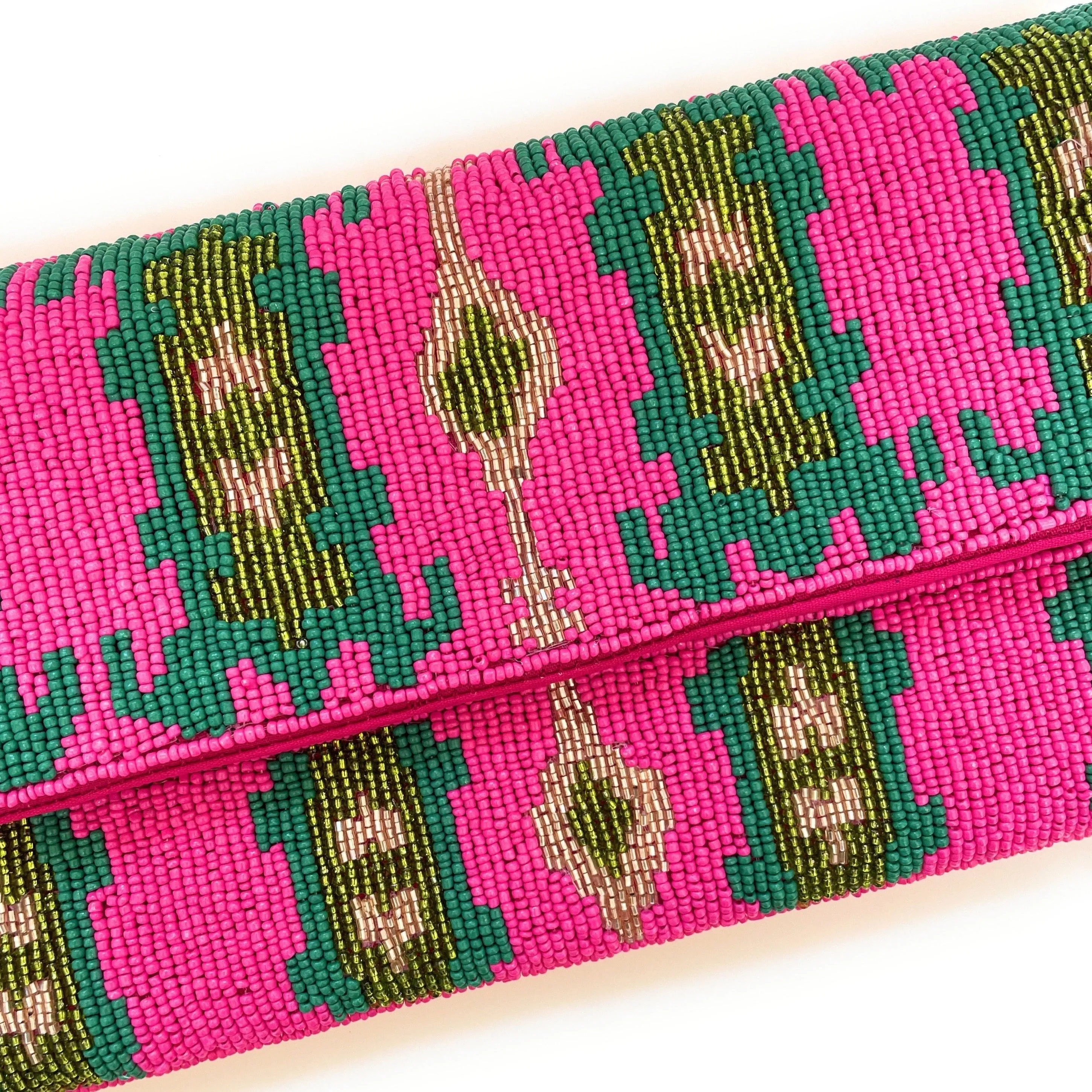Bohemian Beaded Clutch Purse