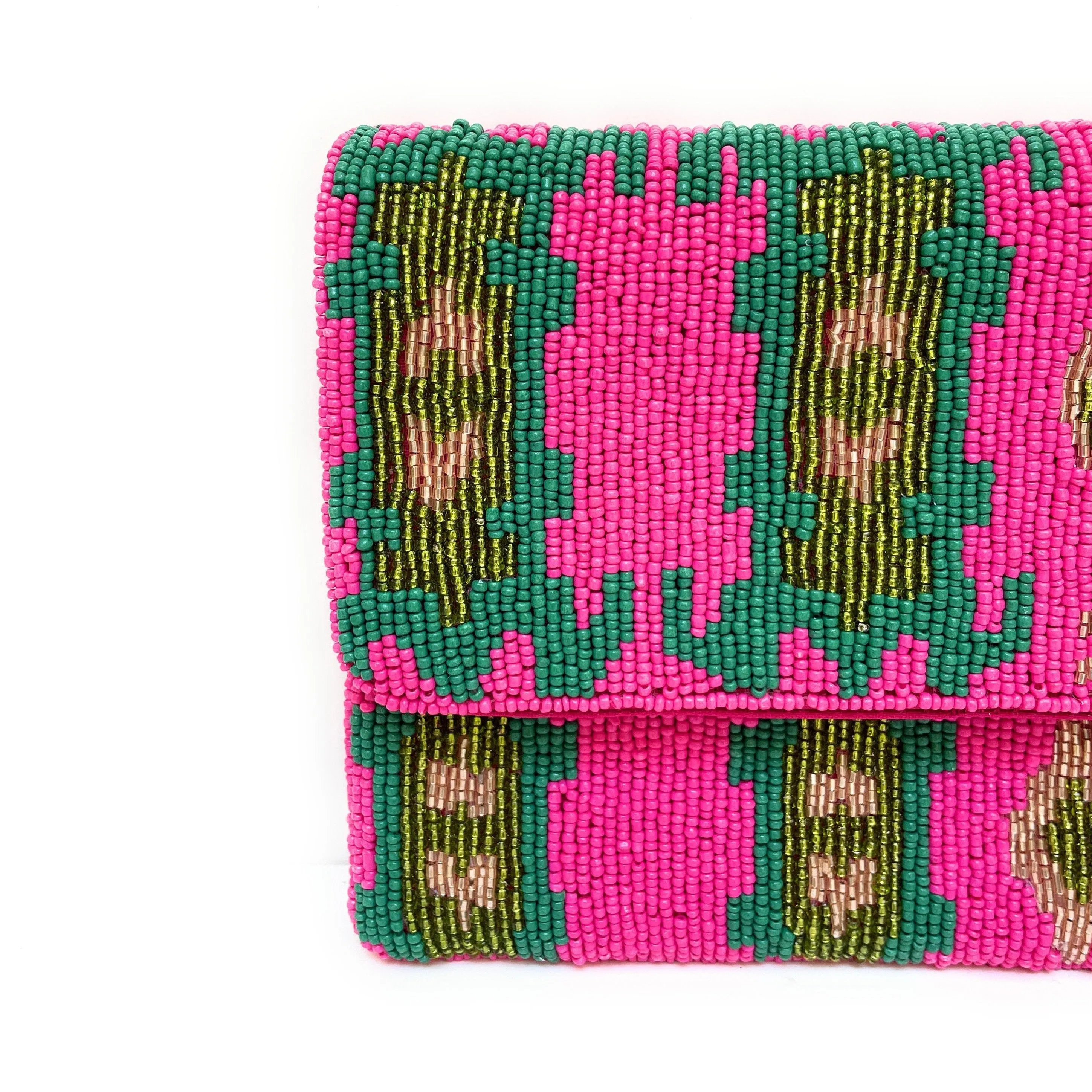 Bohemian Beaded Clutch Purse
