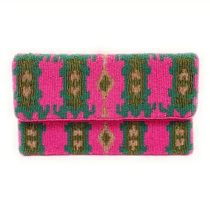 Bohemian Beaded Clutch Purse