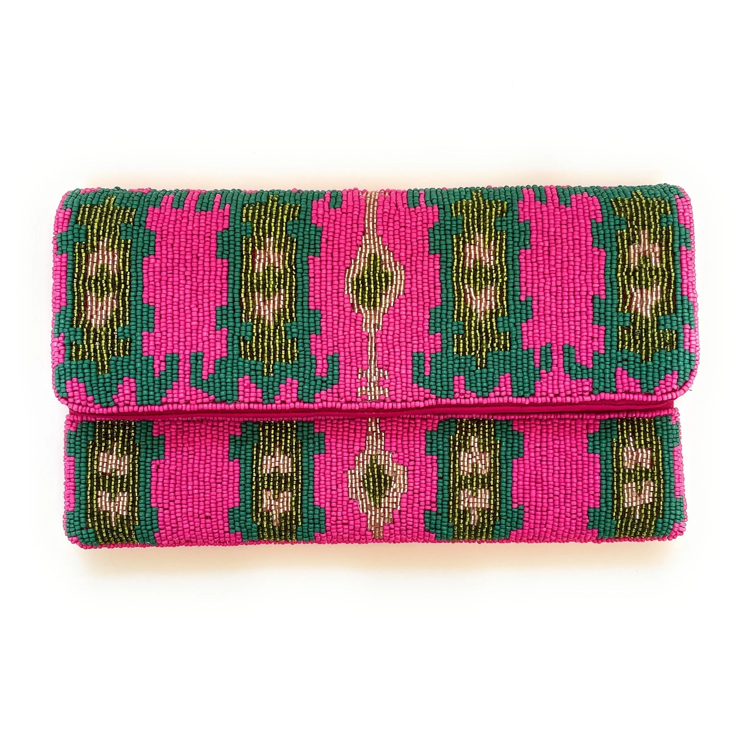 Bohemian Beaded Clutch Purse