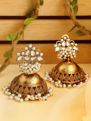 Brown Hastha Jhumkis