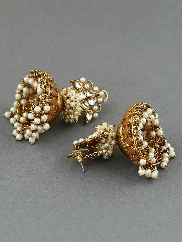 Brown Hastha Jhumkis