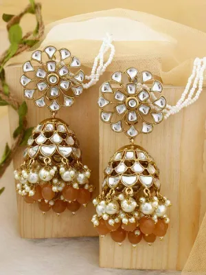 Brown Malka Sahara Jhumkis