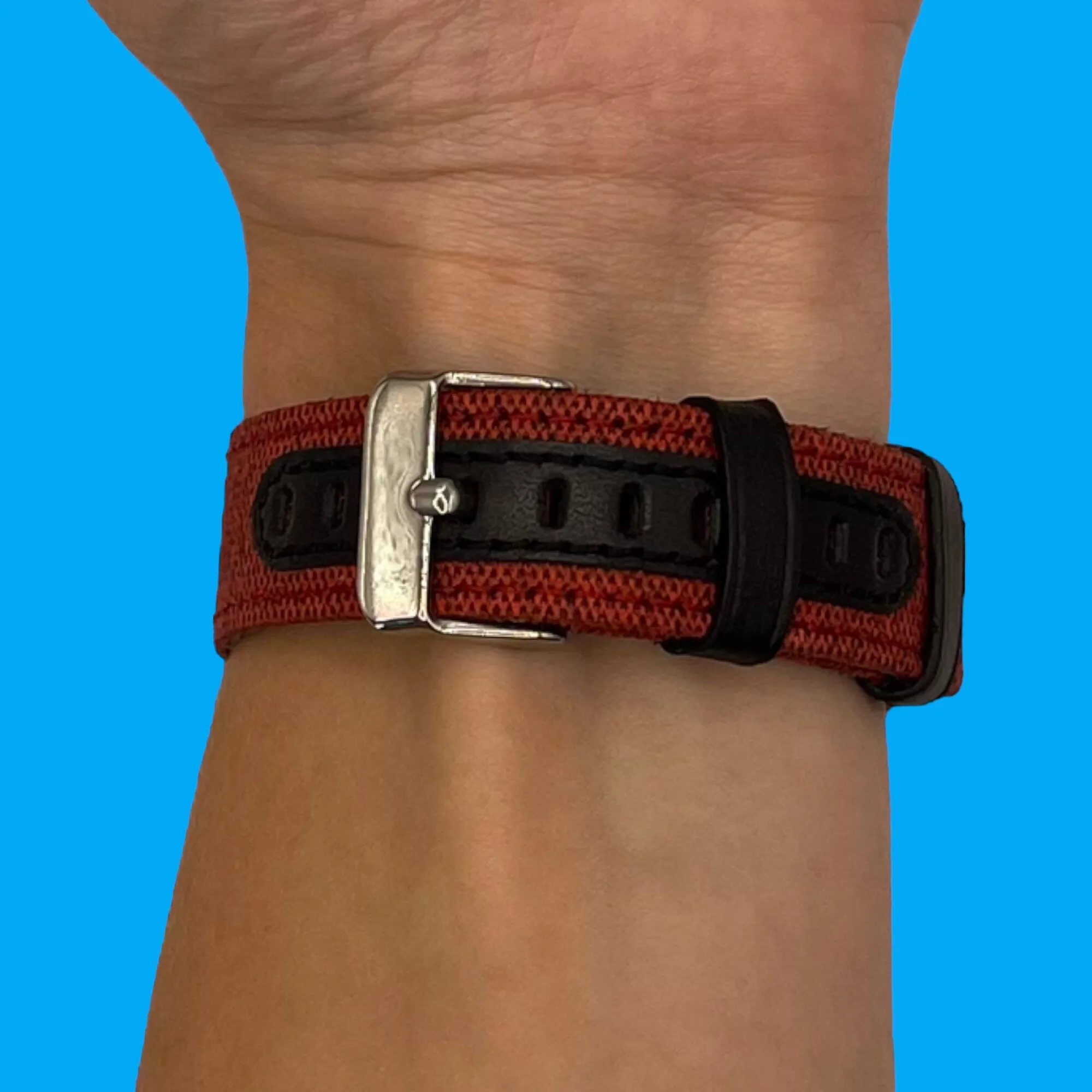 Denim & Leather Watch Straps Compatible with the Garmin Bounce