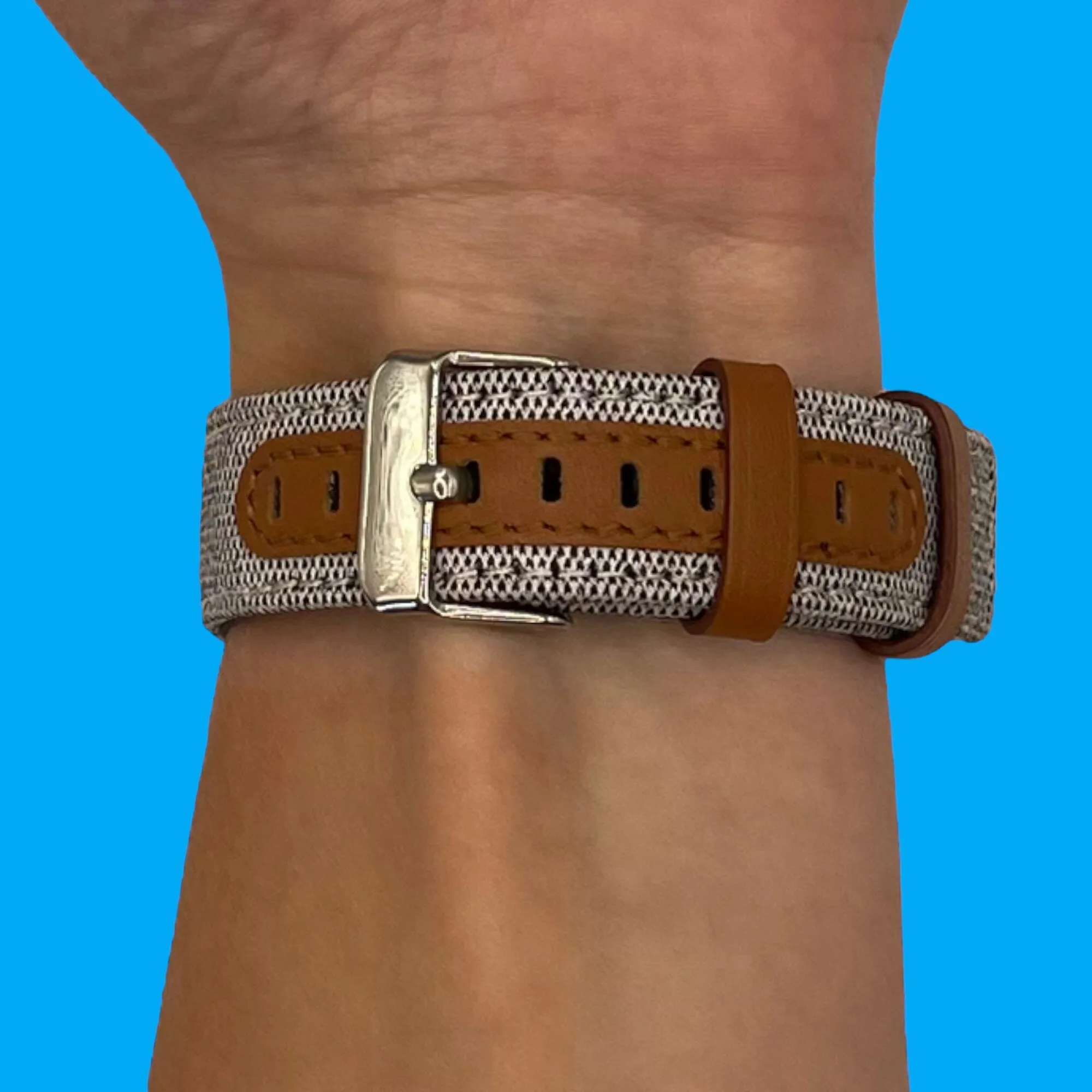 Denim & Leather Watch Straps Compatible with the Garmin Bounce
