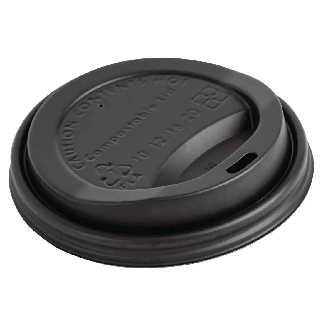 DS053 Fiesta Green Compostable Coffee Cup Lids 340ml / 12oz