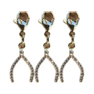 Dubois Cheval - Sparkly Wishbone Braid Charm