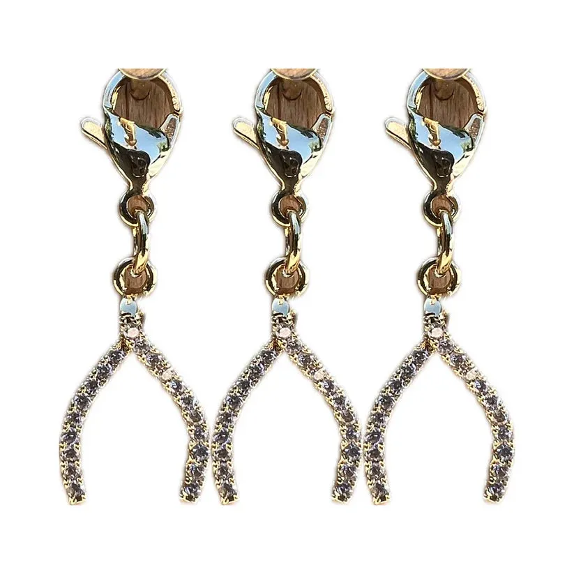 Dubois Cheval - Sparkly Wishbone Braid Charm