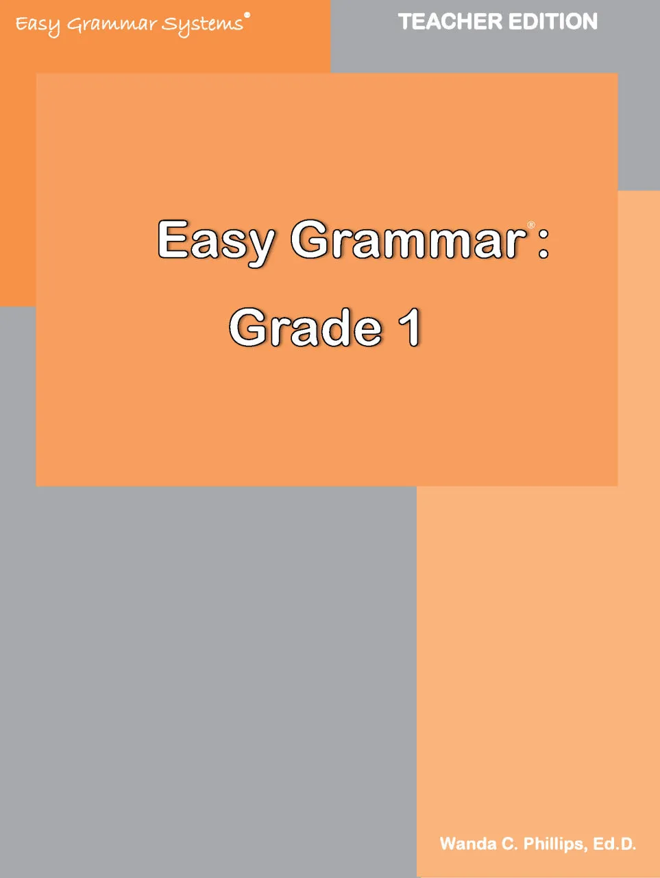 Easy Grammar Grade 1 Teacher Edition