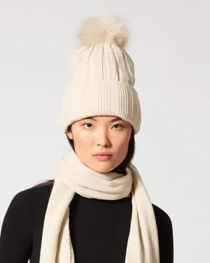 Faux Fur Pom-Pom Hat