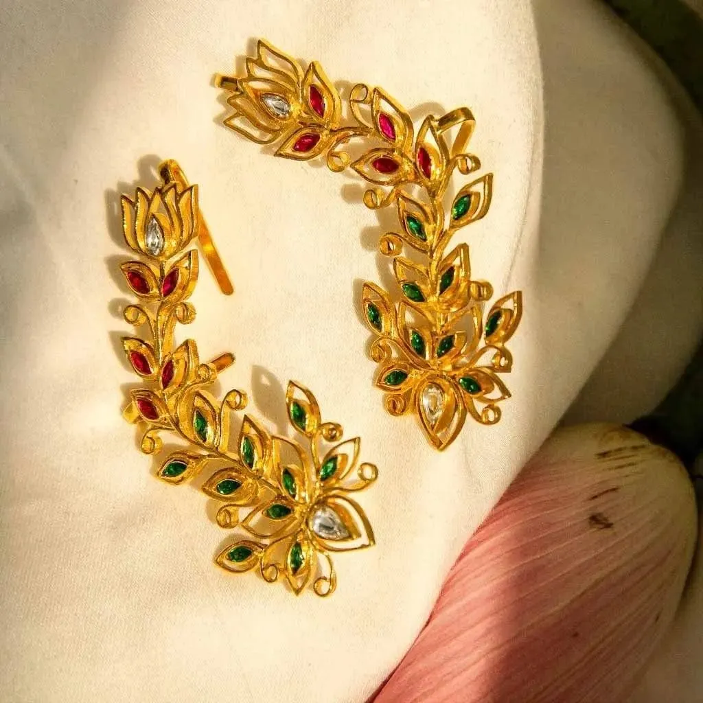 Gold Plated Silver Lotus Necklace