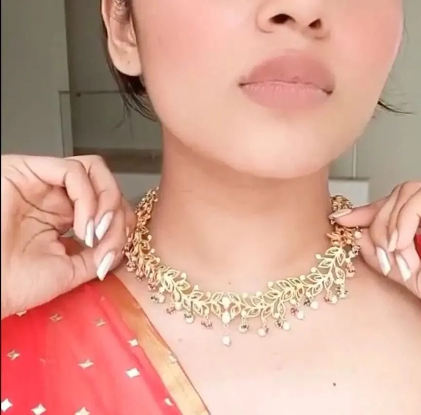 Gold Plated Silver Lotus Necklace