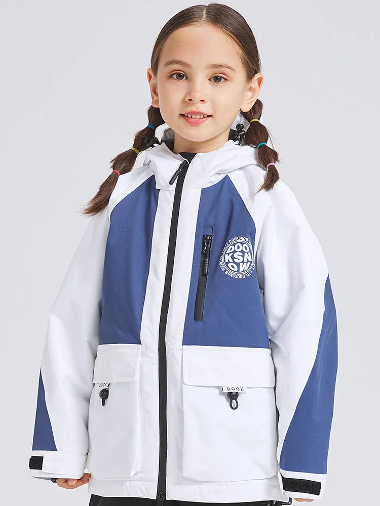 Kids Hooded Snow Jacket Windproof Warm Snowwear