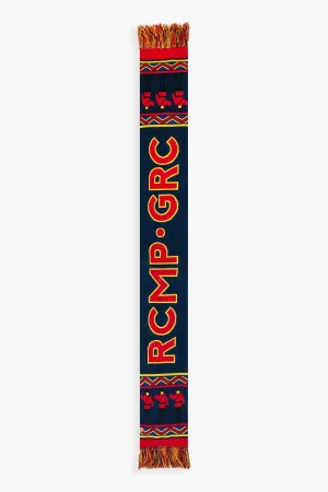 Licensed RCMP Royal Canadian Mounted Police Adult Winter Scarf With Fringe