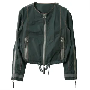 MULTI ZIPPERED JACKET / GREEN