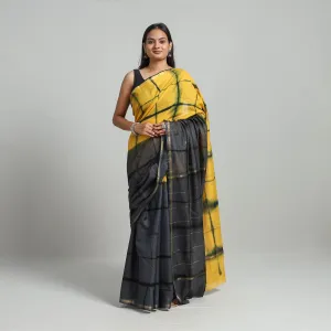 Multicolor - Tie & Dye Chanderi Silk Shibori Saree with Zari Border 03