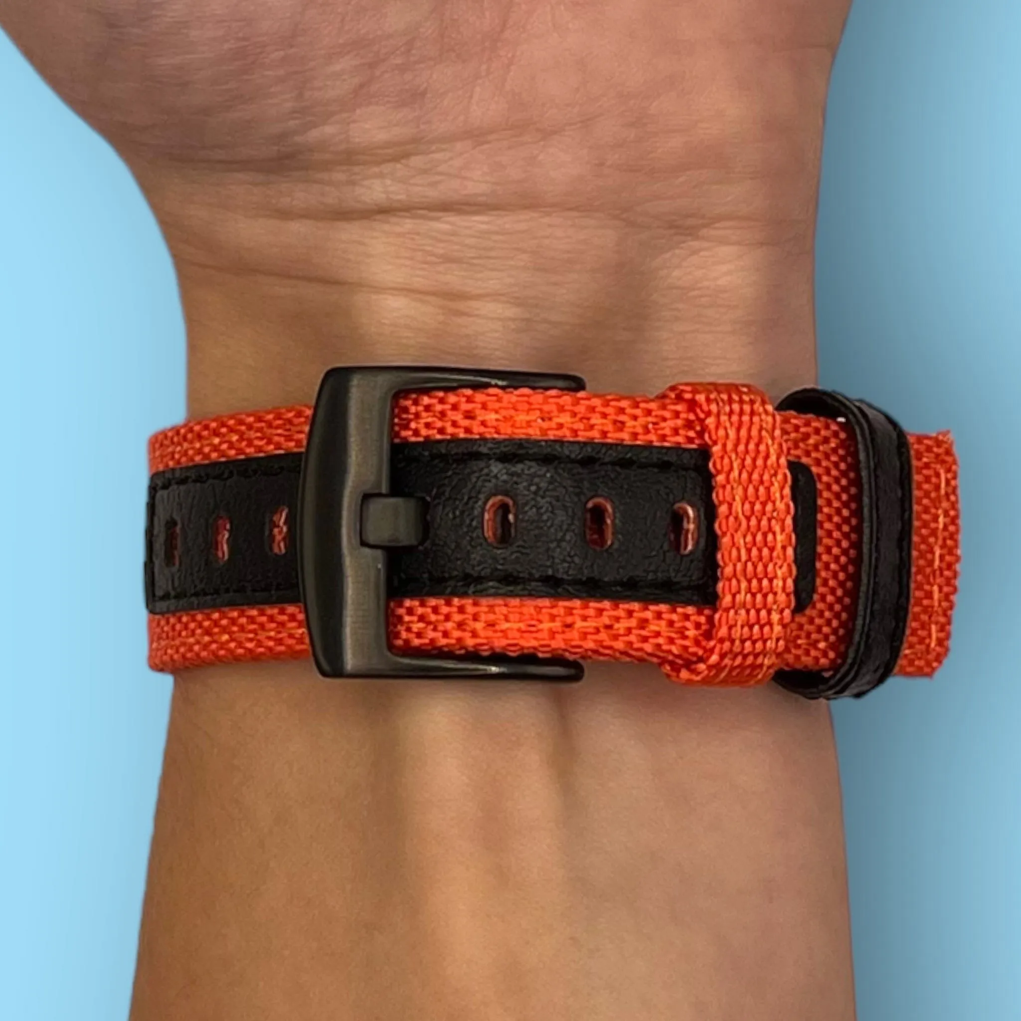Nylon and Leather Watch Straps Compatible with Garmin Bounce