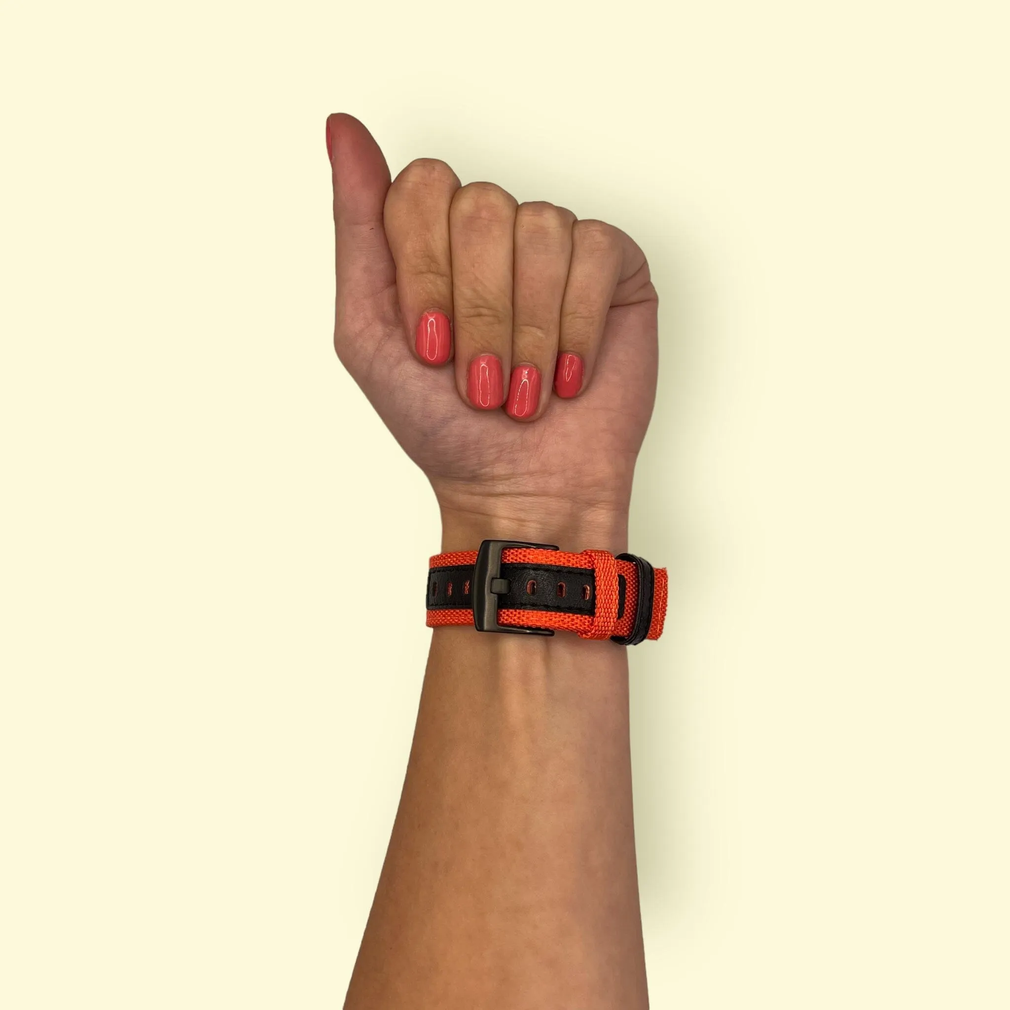 Nylon and Leather Watch Straps Compatible with Garmin Bounce