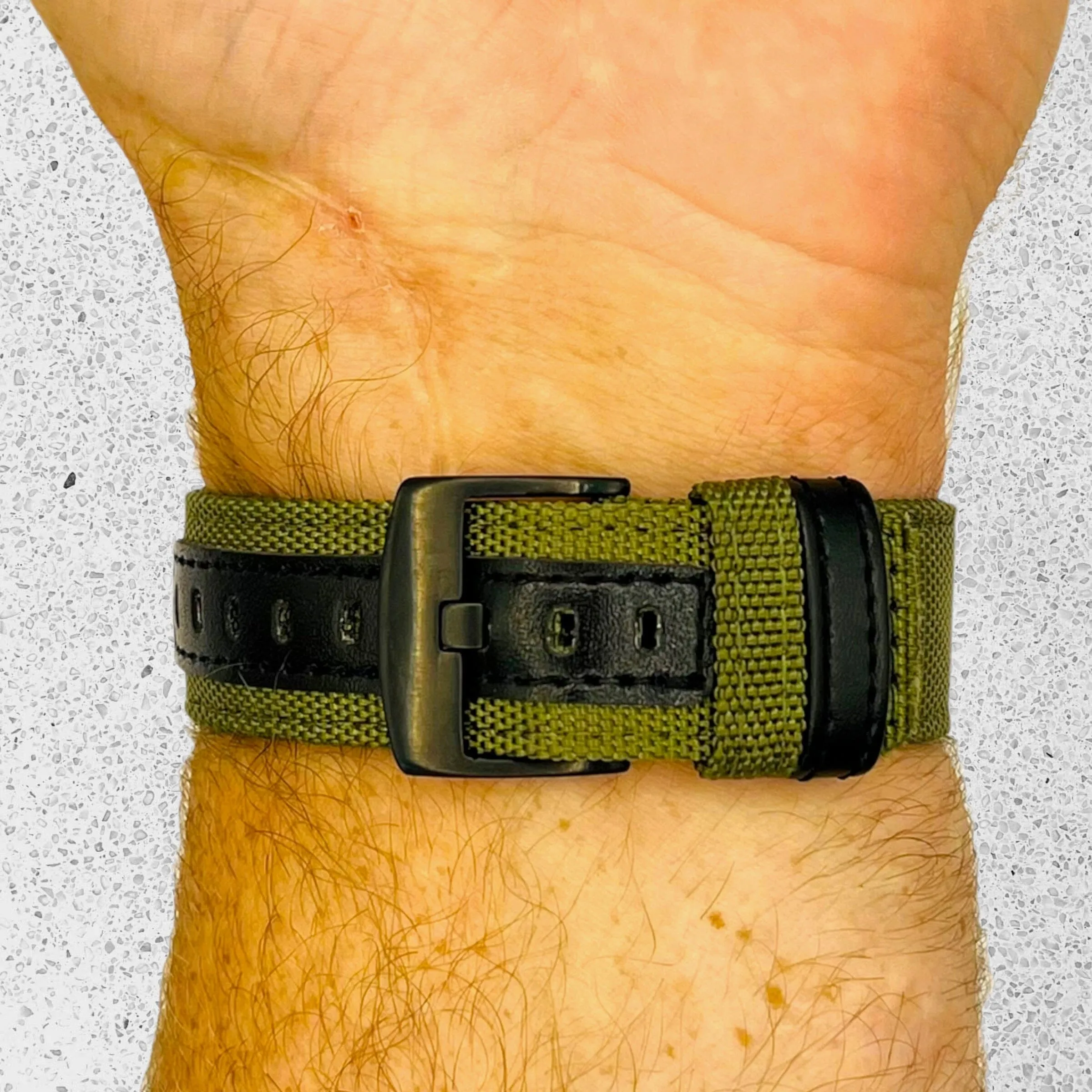 Nylon and Leather Watch Straps Compatible with Garmin Bounce