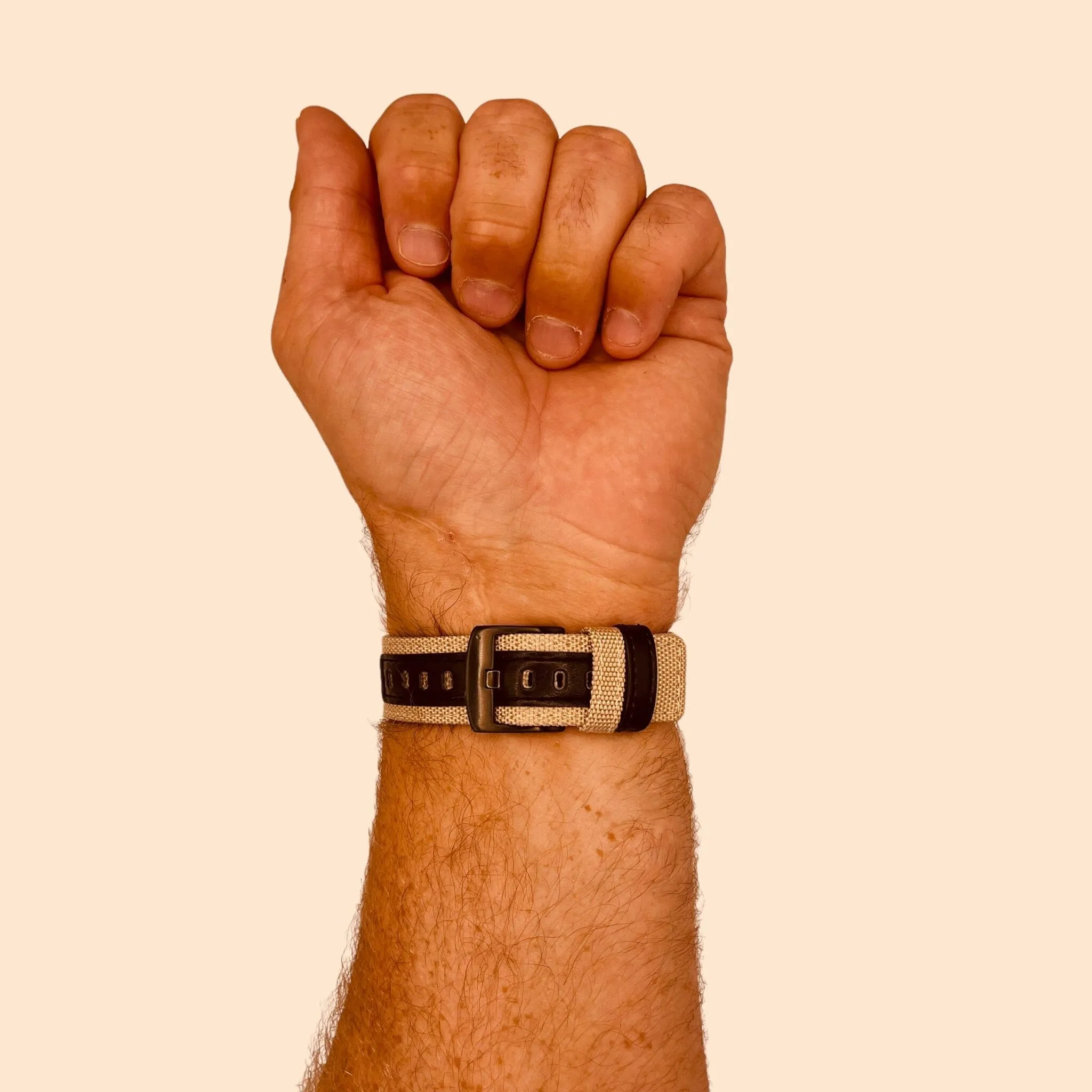 Nylon and Leather Watch Straps Compatible with Garmin Bounce