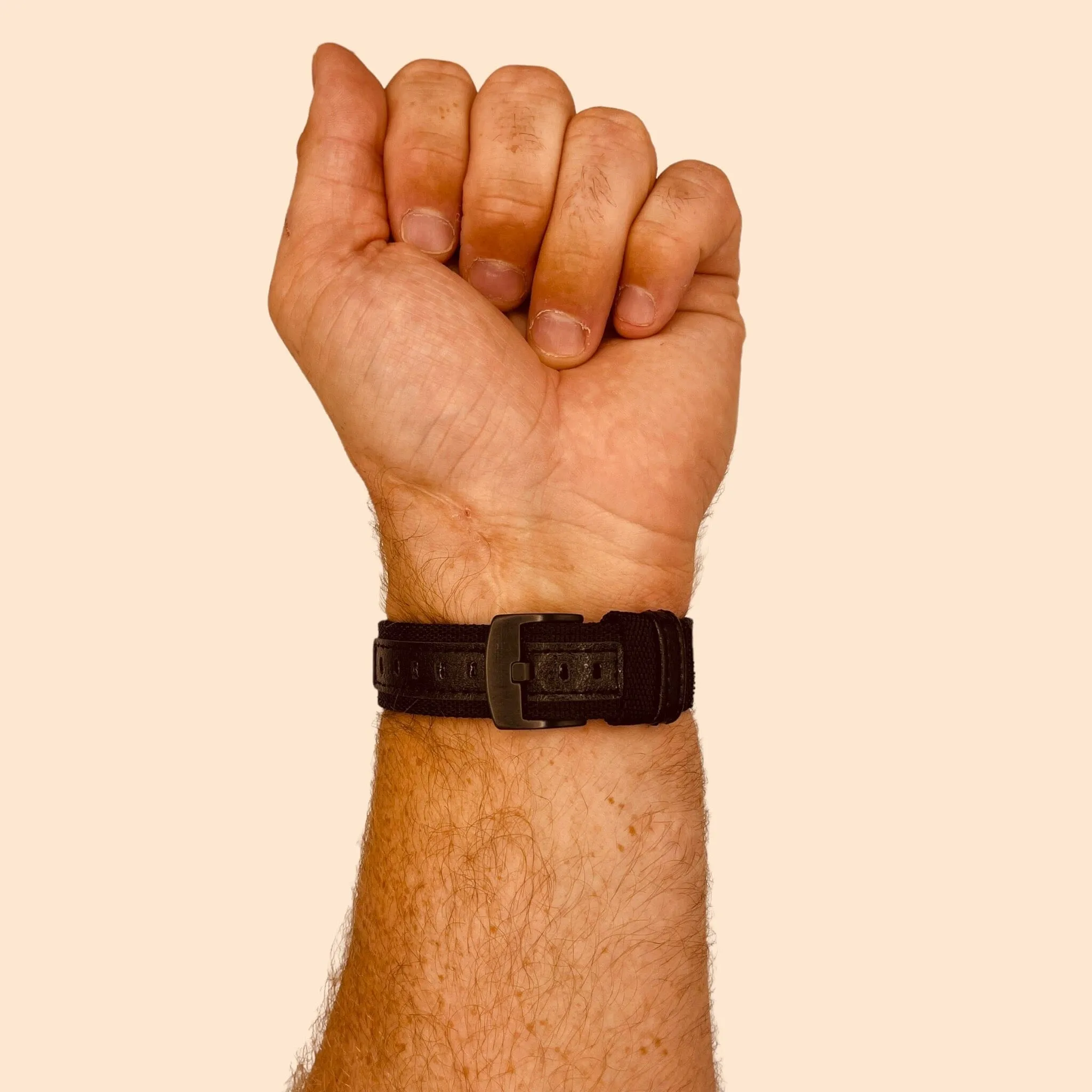 Nylon and Leather Watch Straps Compatible with Garmin Bounce