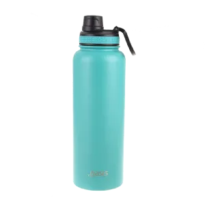 Oasis S/s Double Wall Insulated "challenger" Sports Bottle W/ Screw Cap 1.1l - Turquoise