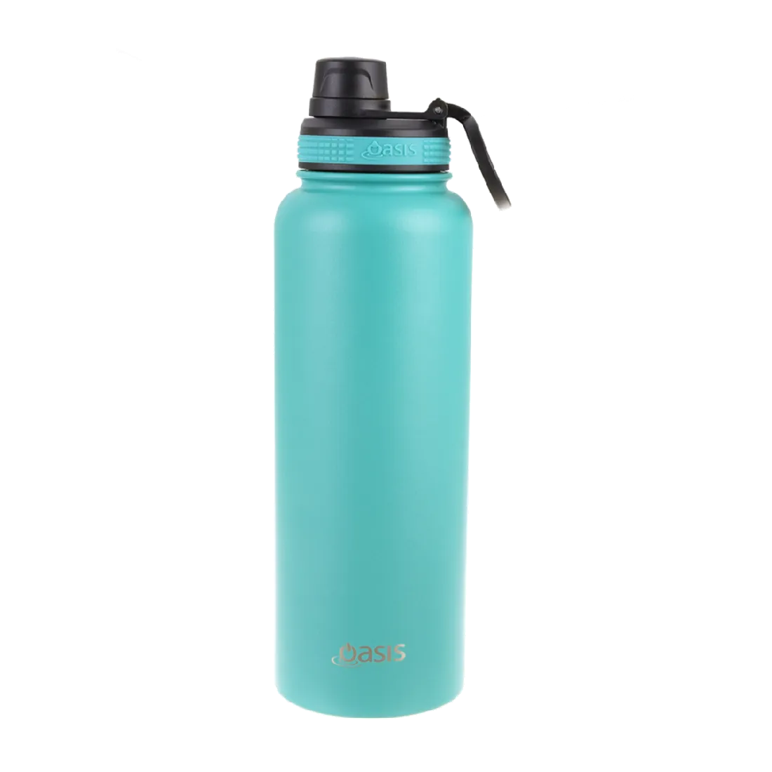Oasis S/s Double Wall Insulated "challenger" Sports Bottle W/ Screw Cap 1.1l - Turquoise