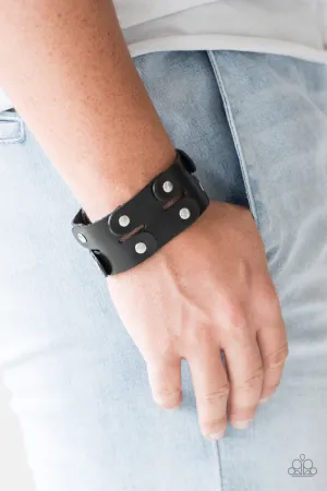 Open Door Jewelry - Downright Desperado - Black Bracelet - Paparazzi Accessories