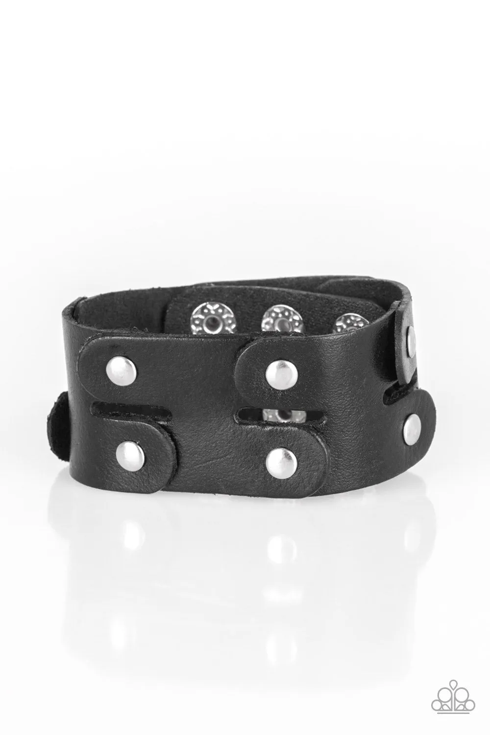 Open Door Jewelry - Downright Desperado - Black Bracelet - Paparazzi Accessories