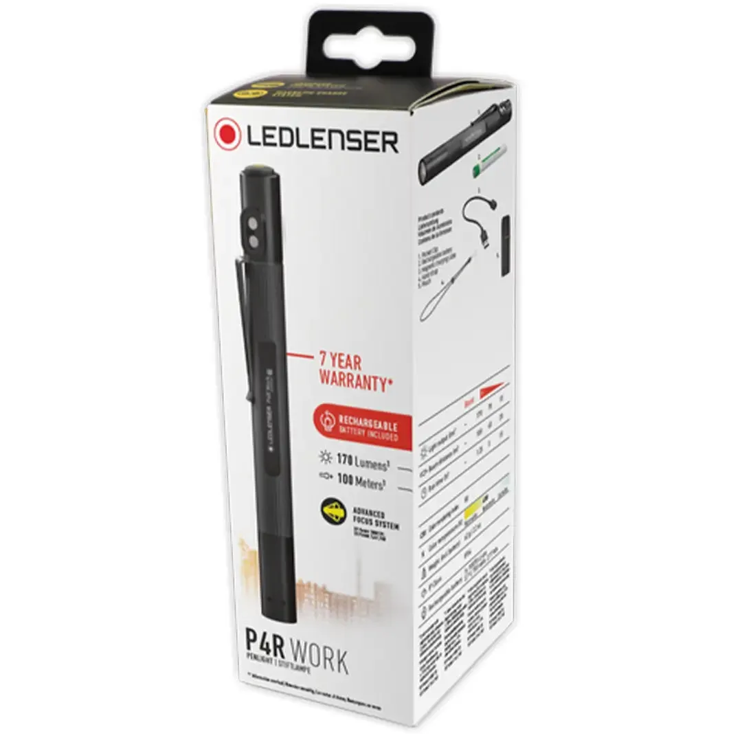 P4R Work Rechargeable Torch by LED Lenser
