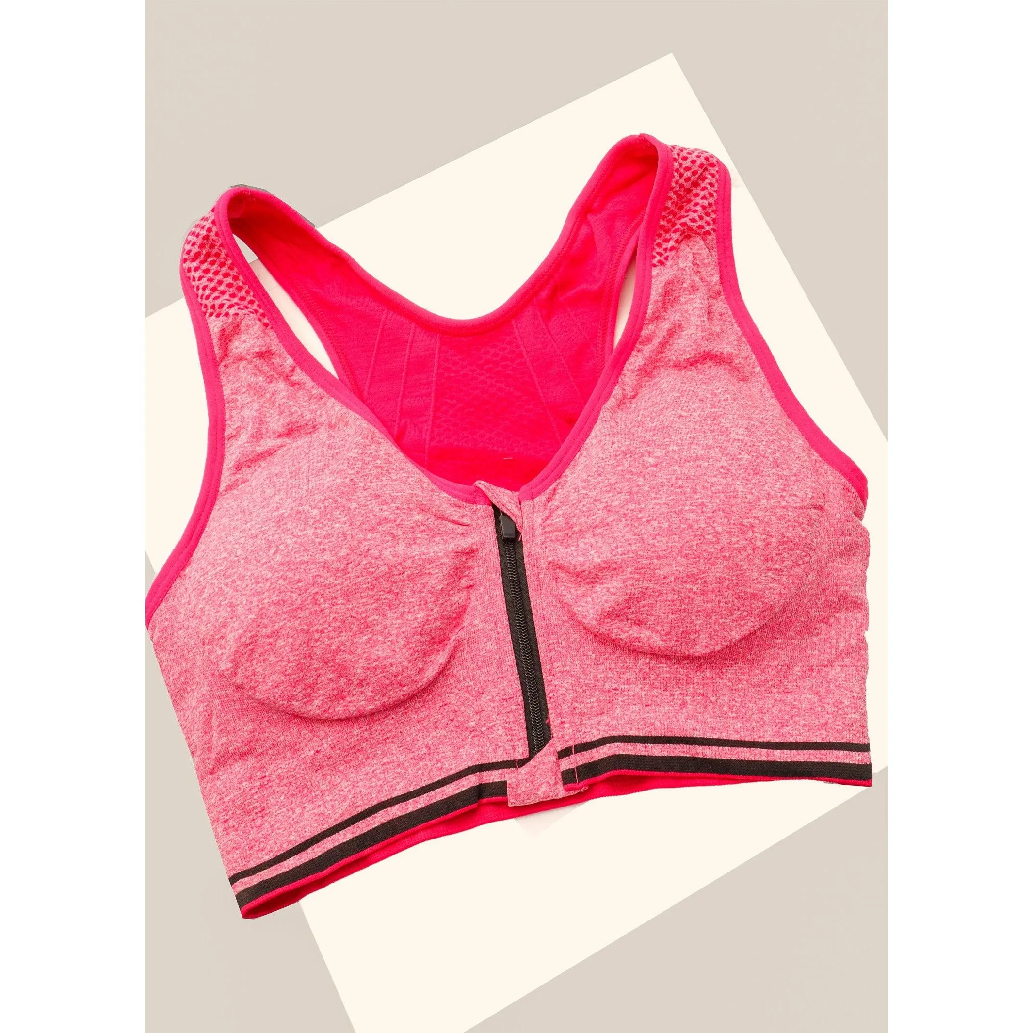 Pack of 2 High Impact Front Open Padded Sports Bra