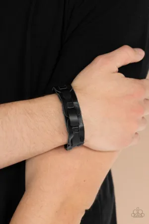 Paparazzi Bracelet ~ Garage Band Grunge - Black