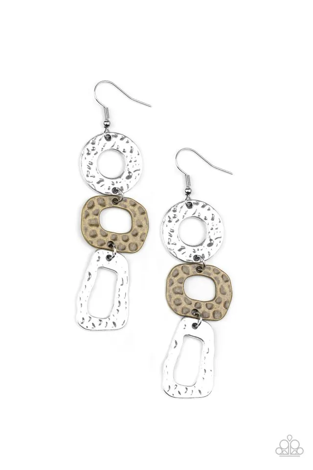 Paparazzi Earring ~ Prehistoric Prowl - Multi
