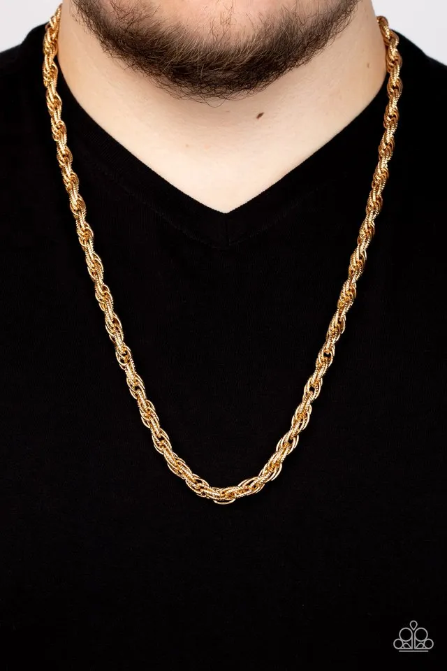 Paparazzi Necklace ~ Pit Stop - Gold