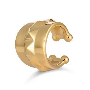 R.08® Bold Single Ear Cuff | 18K Yellow Gold