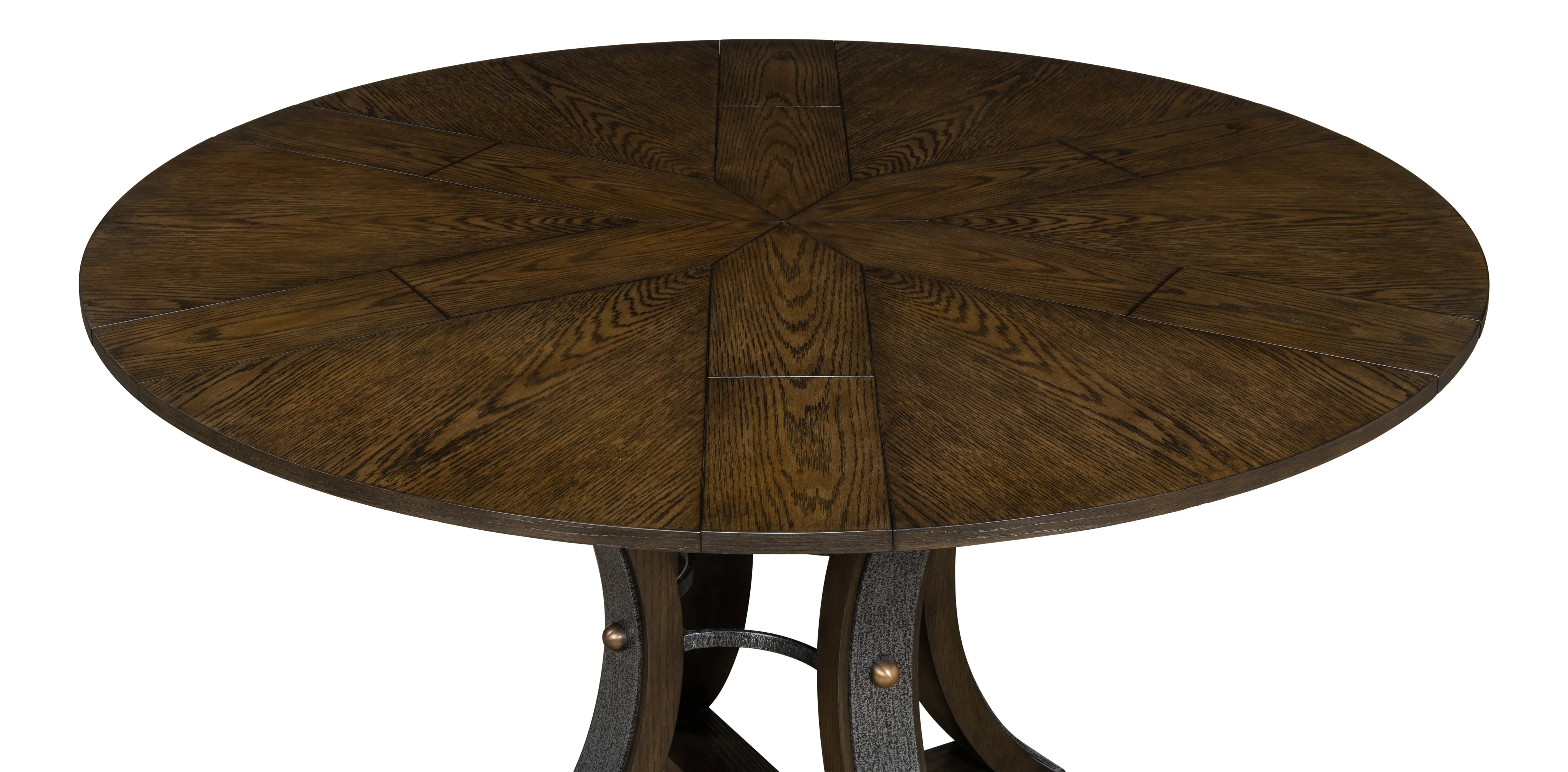 Sarreid - Tower Jupe Dining Table Sm Artisan Grey - Grey - Transitional