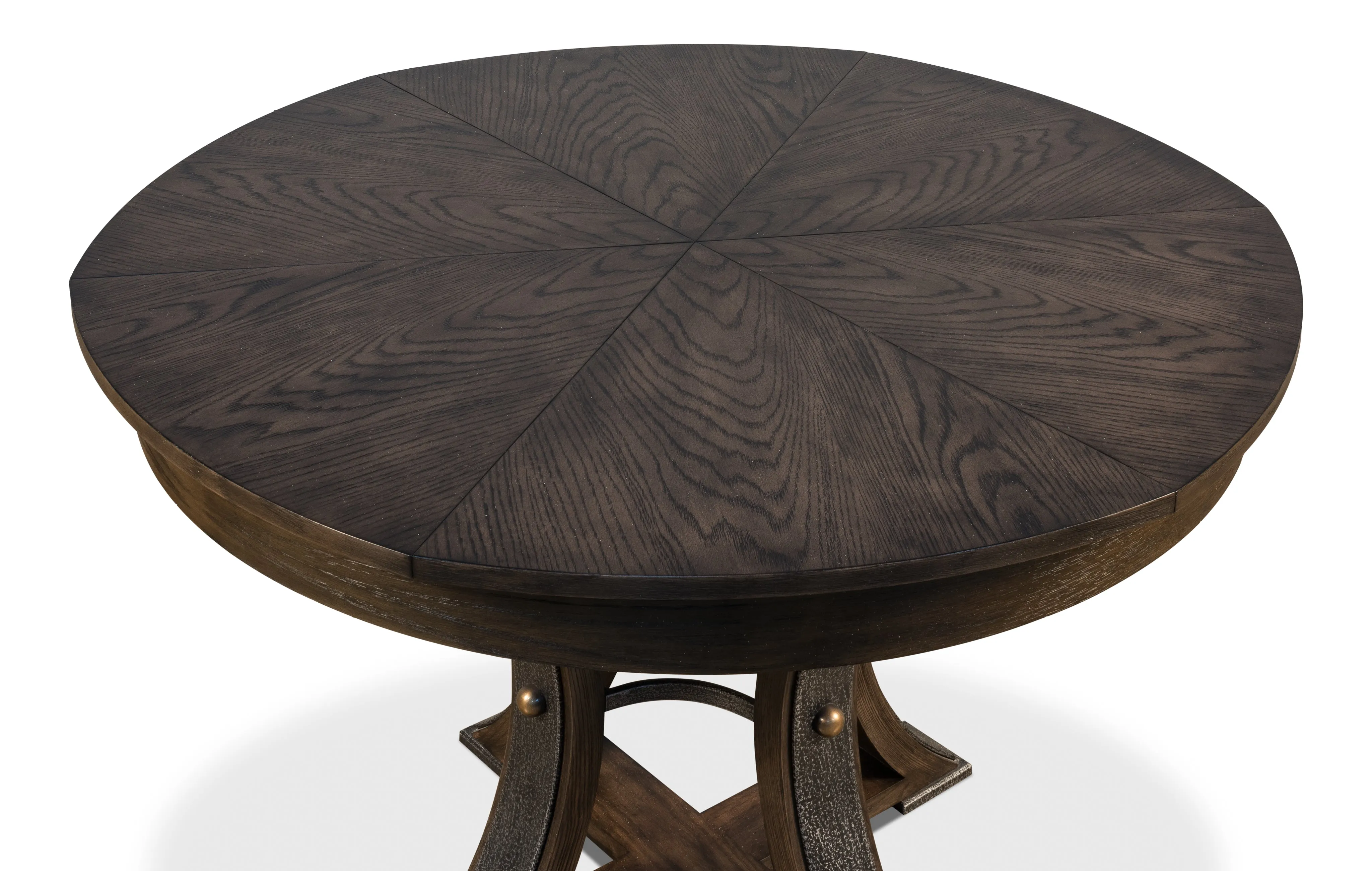 Sarreid - Tower Jupe Dining Table Sm Artisan Grey - Grey - Transitional